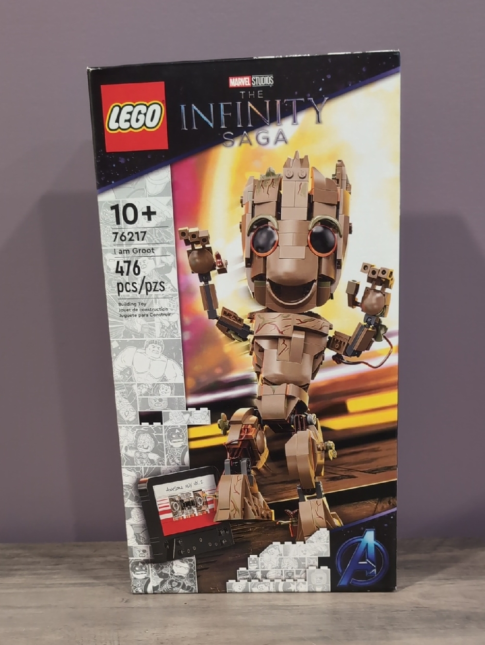 LEGO Marvel I Am Groot Brown Buildable Figure (76217)